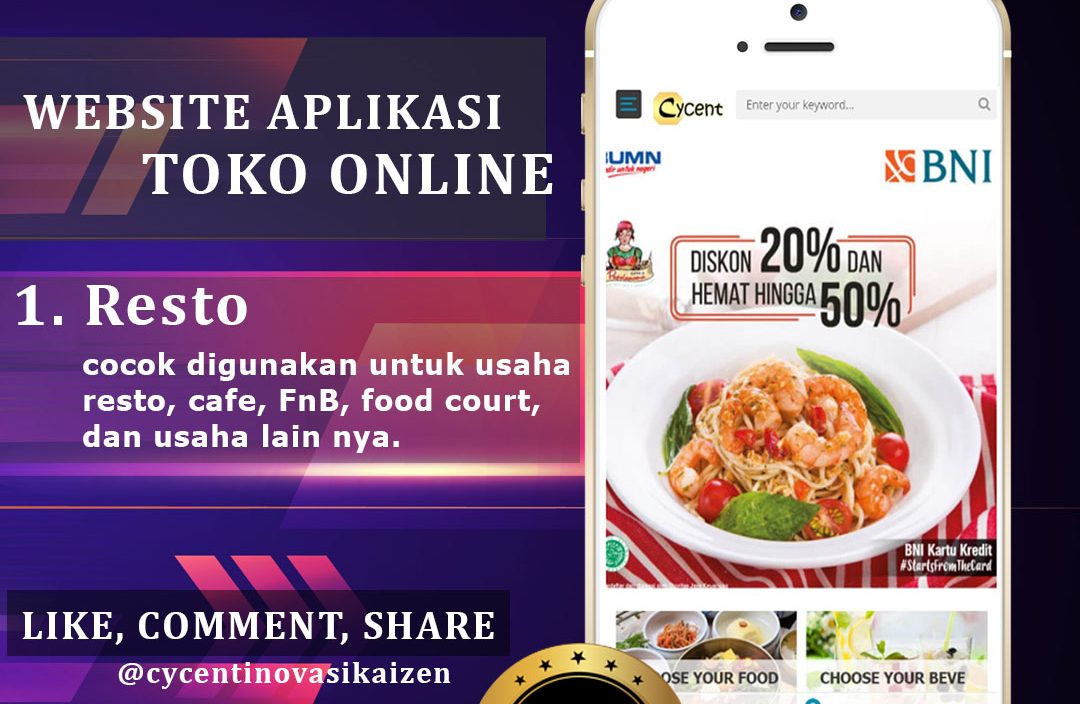 Website Aplikasi Toko Online - Cafe Resto