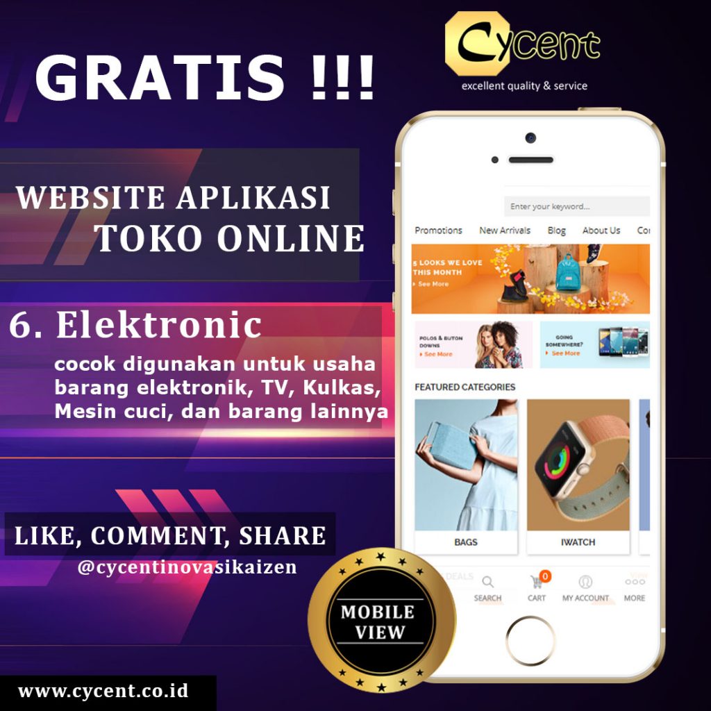 Website Aplikasi Toko Online Elektronik